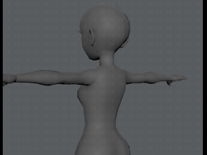 base mesh woman 03 3D Модель