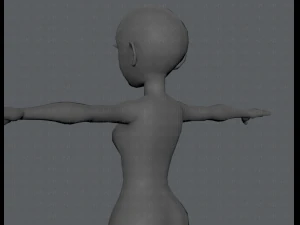base mesh woman 03 3D Model