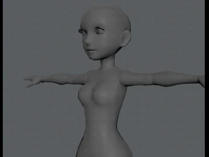 base mesh woman 03 3D Model