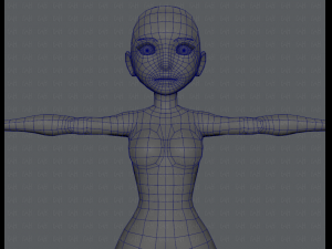 base mesh woman 03 3D Модель