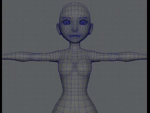 base mesh woman 03 3D Model
