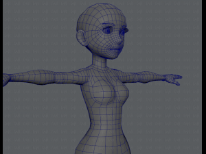 base mesh woman 03 3D Модель