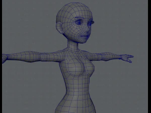 base mesh woman 03 3D Model