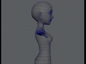 base mesh woman 03 3D Model