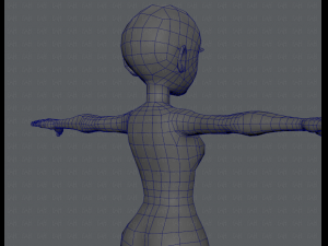 base mesh woman 03 3D Модель