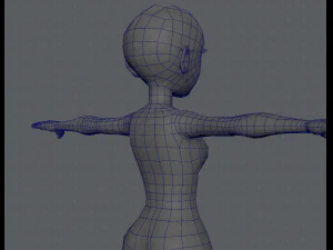 base mesh woman 03 3D Model