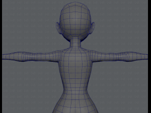 base mesh woman 03 3D Модель