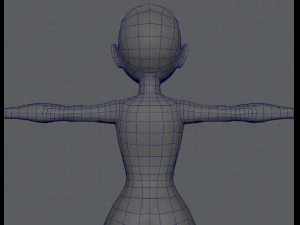 base mesh woman 03 3D Model