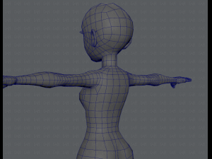 base mesh woman 03 3D Модель