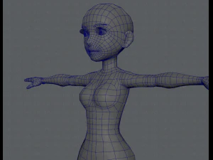 base mesh woman 03 3D Model