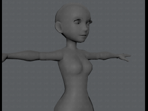 base mesh woman 03 3D Модель