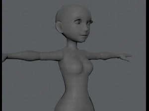 base mesh woman 03 3D Model