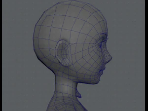 base mesh woman 03 3D Model