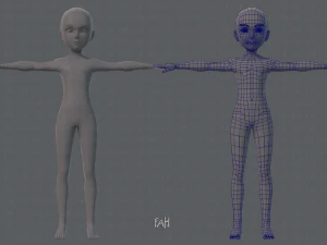 personagem de homem de malha base v02 Modelo 3D