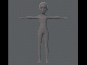base mesh man character v02 3D Model