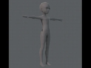 base mesh man character v02 3D Model