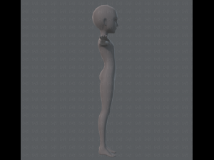 base mesh man character v02 3D Model