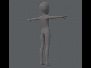 base mesh man character v02 3D Model