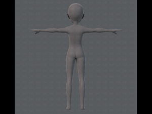 base mesh man character v02 3D Model
