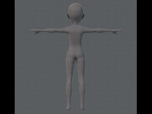 base mesh man character v02 3D Model