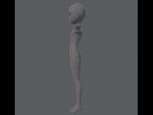 base mesh man character v02 3D Model