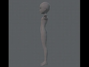 base mesh man character v02 3D Model