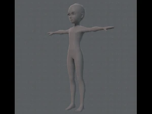 base mesh man character v02 3D Model