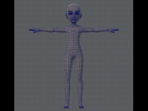 base mesh man character v02 3D Model