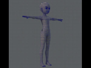 base mesh man character v02 3D Model