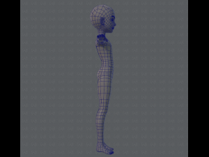 base mesh man character v02 3D Model