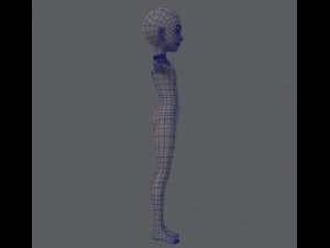 base mesh man character v02 3D Model