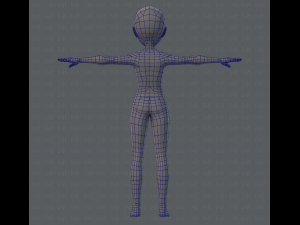 base mesh man character v02 3D Model
