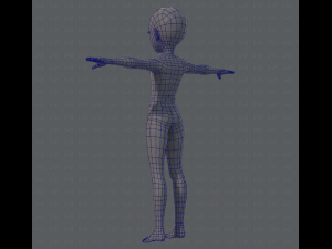 base mesh man character v02 3D Model
