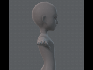 base mesh man character v02 3D Model