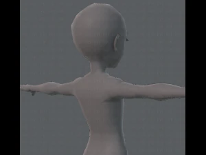 base mesh man character v02 3D Model