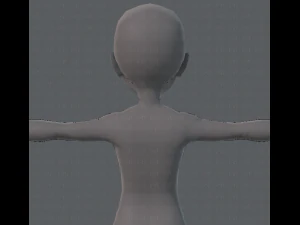 base mesh man character v02 3D Model