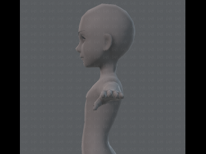 base mesh man character v02 3D Model