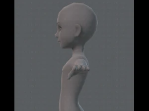 base mesh man character v02 3D Model