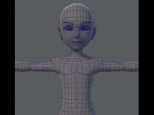 base mesh man character v02 3D Model