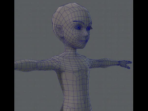 base mesh man character v02 3D Model