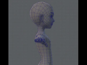 base mesh man character v02 3D Model