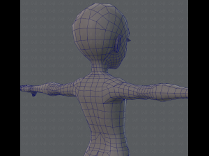 base mesh man character v02 3D Model