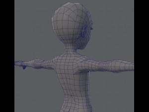 base mesh man character v02 3D Model