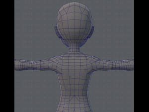 base mesh man character v02 3D Model
