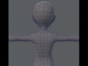 base mesh man character v02 3D Model