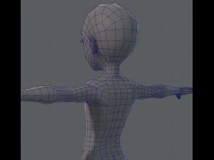 base mesh man character v02 3D Model