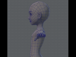 base mesh man character v02 3D Model