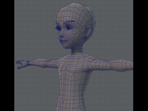 base mesh man character v02 3D Model