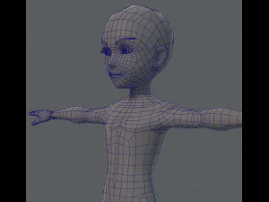 base mesh man character v02 3D Model