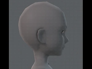 base mesh man character v02 3D Model